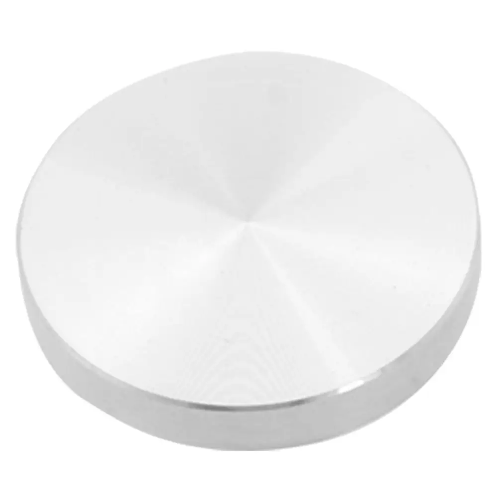 Vidro placa adaptador mesa perna alumínio redondo 50x8mm prata