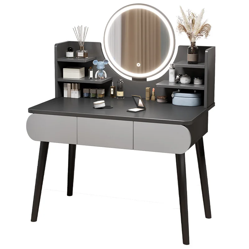 

Dresser Bedroom with Makeup Mirror Integrated Dresser Nordic Dresser Table