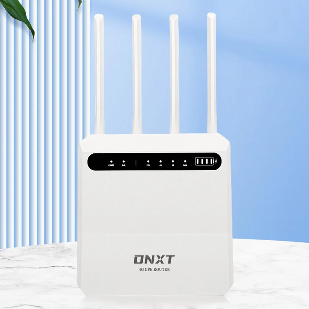 راوتر واي فاي 4G CPE مع فتحة بطاقة SIM 300Mbps راوتر لاسلكي مع 5 منافذ RJ45 LAN نقطة اتصال WiFi 802.11 B/g/n للخارجية والداخلية