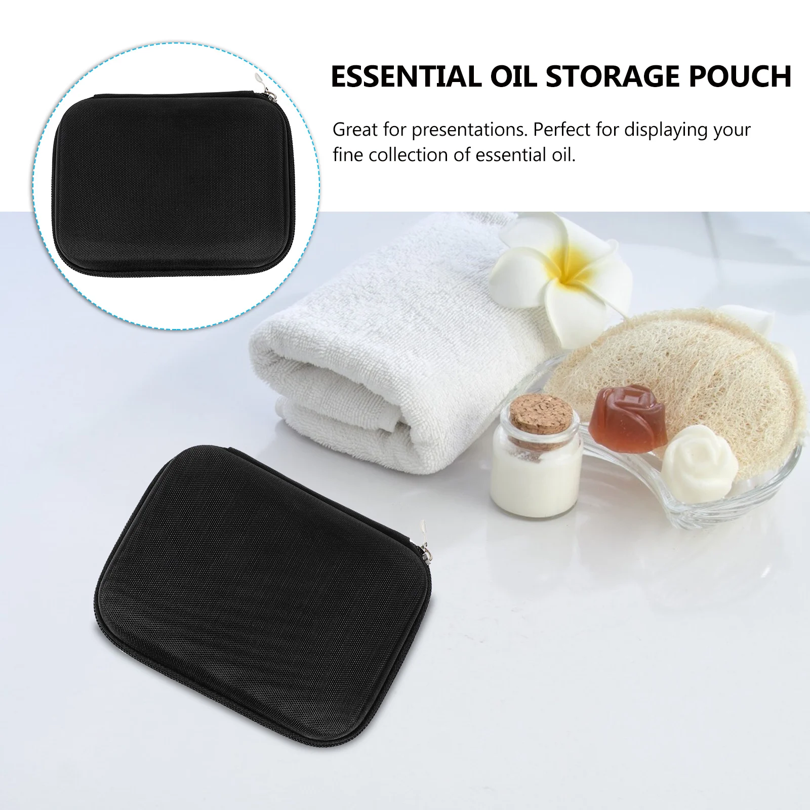 

Essential Oil Storage Case Waterproof Shockproof Organizer For Roller Bottles Travel Pouch Lightweight Bag