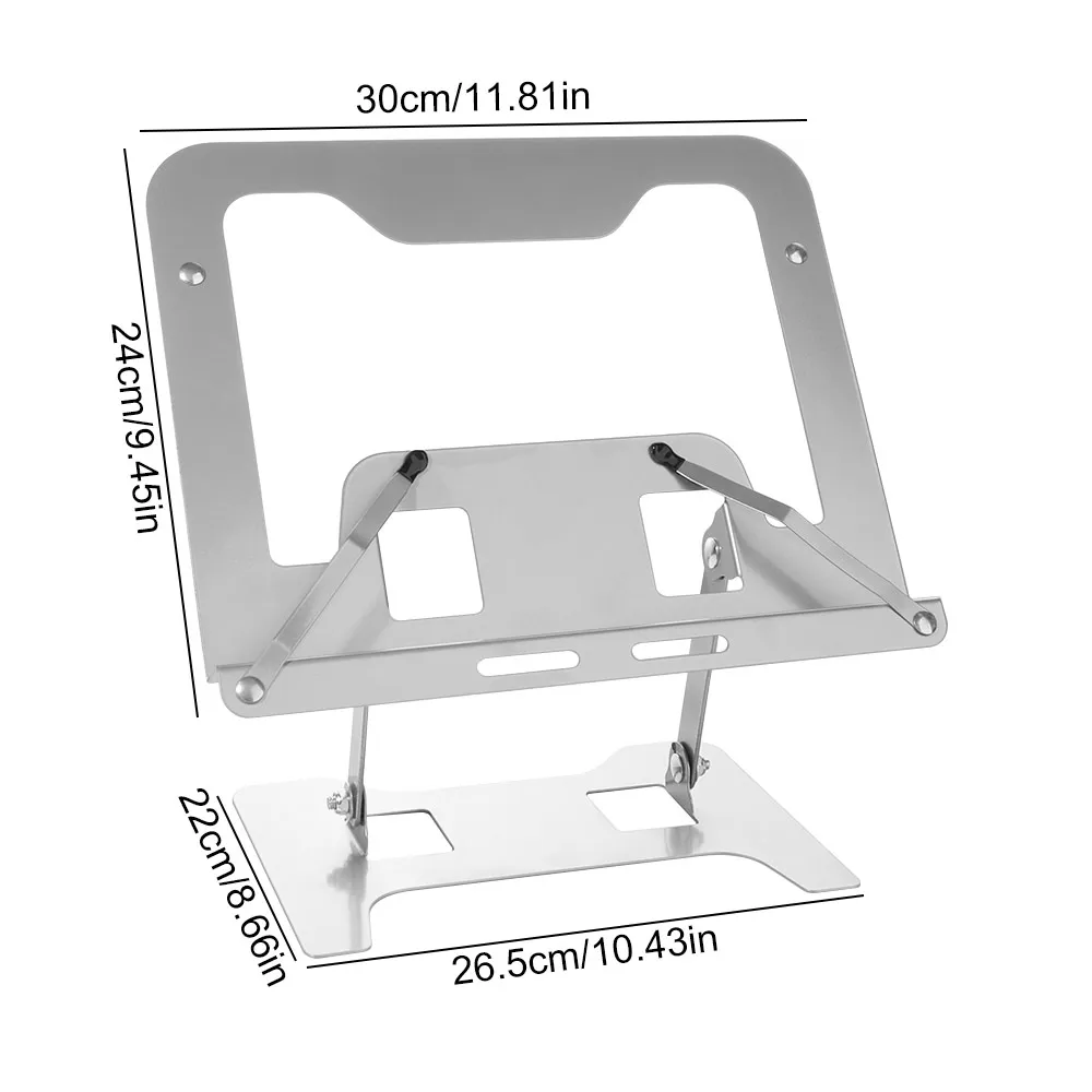 desktop-book-riser-adjustable-angle-reading-bookshelf-support-foldable-book-holder-tray-with-clip-metal-reading-bracket-computer