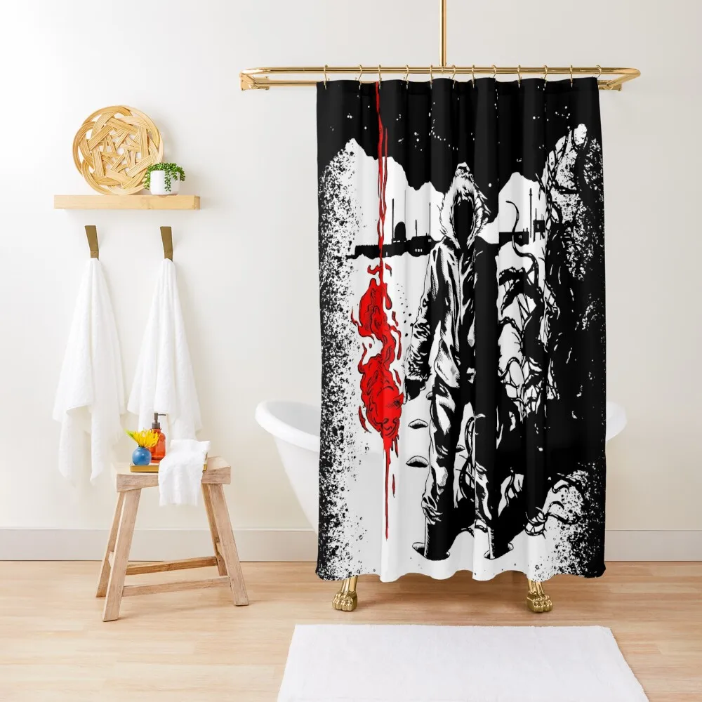 

The Thing flare Shower Curtain Waterproof Fabric Shower Waterproof Bathroom Shower Bathroom Box Waterproof Curtain