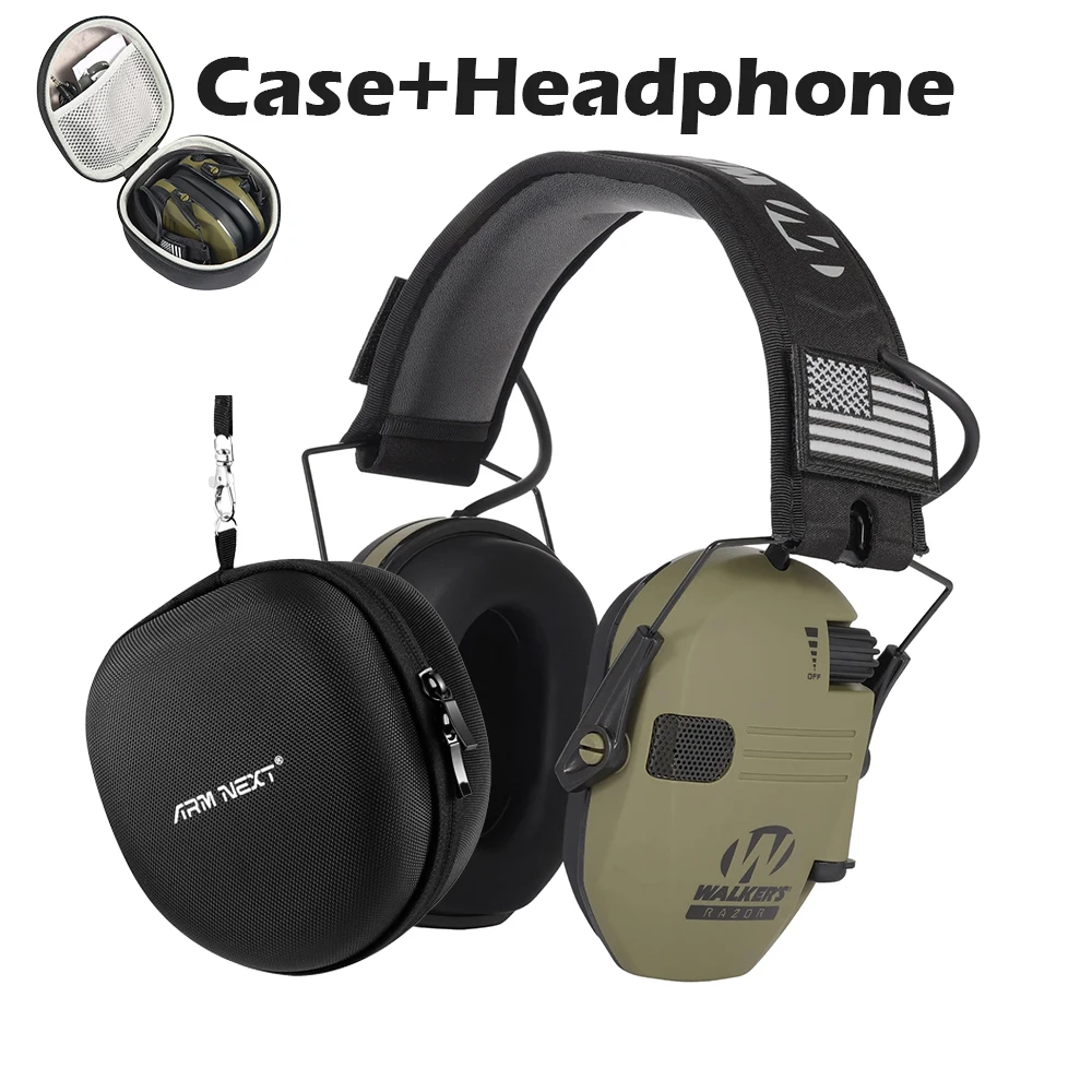 

Electronic Shooting Earmuff Outdoor Hunting Shooting Hearing Protection Protection Noise Reduction Earmuffs Adjustable NRR23dB