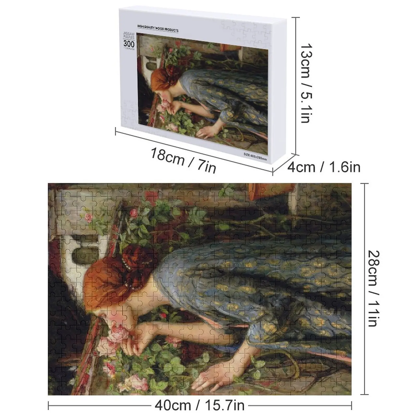 L'âme de la Rose-John William Waterhouse Puzzle Nom en bois Puzzle personnalisé