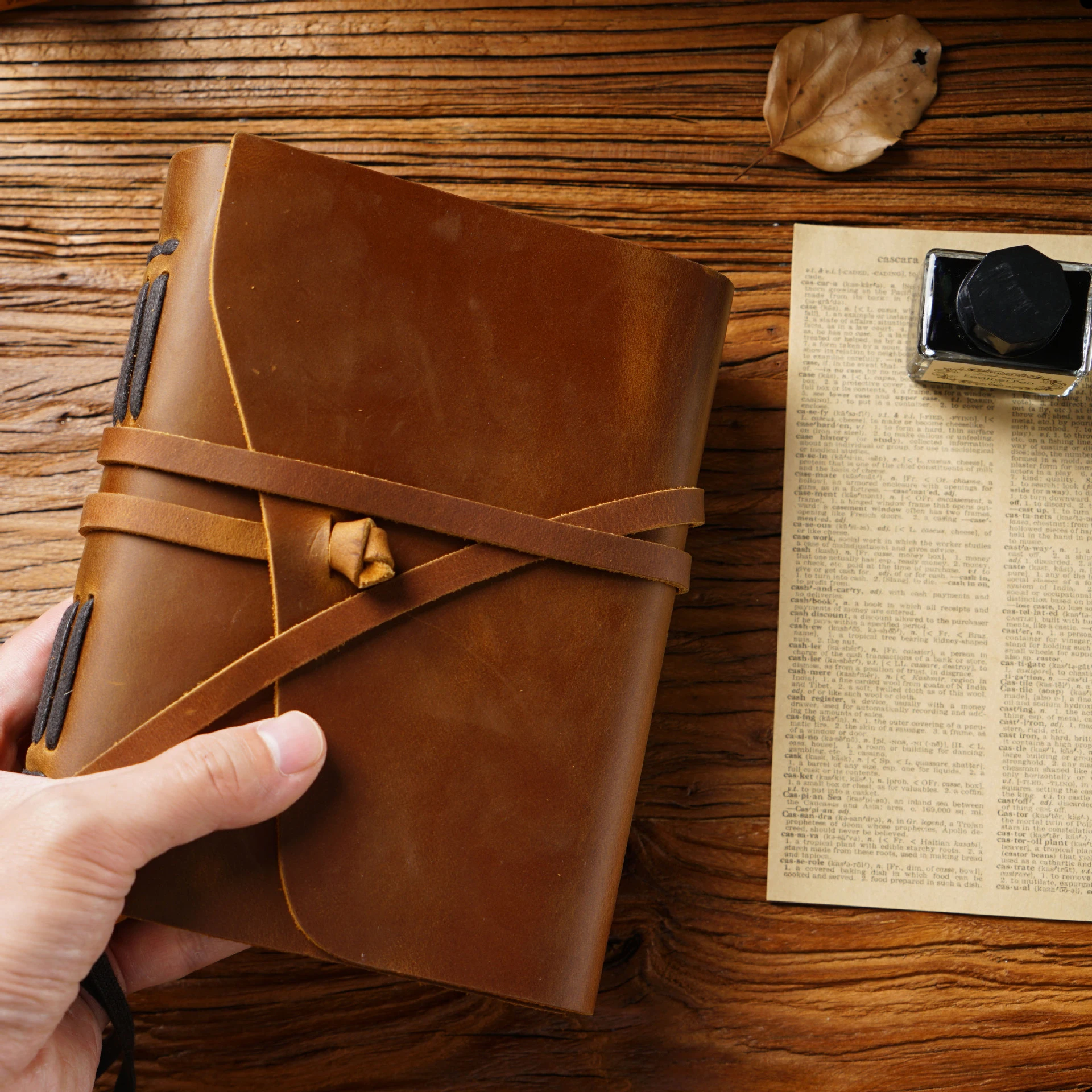 Caderno artesanal de folhas soltas, Diário Mágico, Couro, Caderno de Viagem Retro, Esboço Espessado, Bloco de notas para enviar amigos, Presentes de