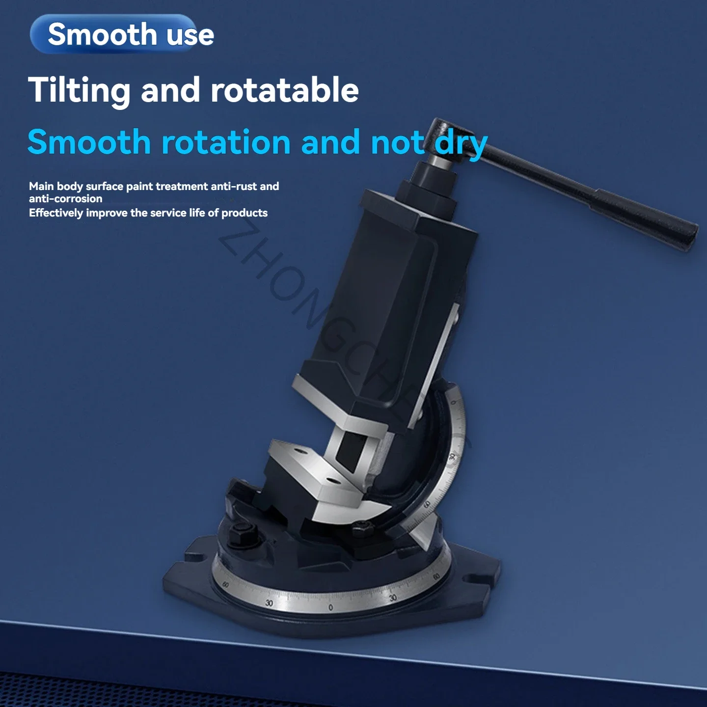 1pc 6 Inch Heavy Duty Tilting Flat Pliers 360 Degree Rotating Table Pliers  Milling Machine Precision Machine Angle Vise