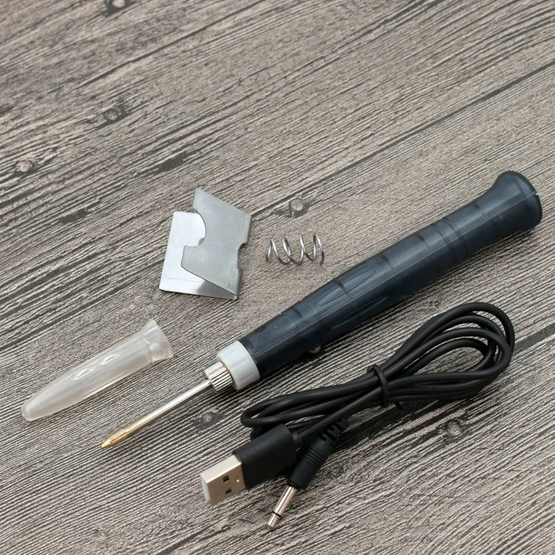 Portable USB Soldering Iron Professional Electric Heating Tools Rework With Indicator Light Handle Welding Gun BGA Repair Tool