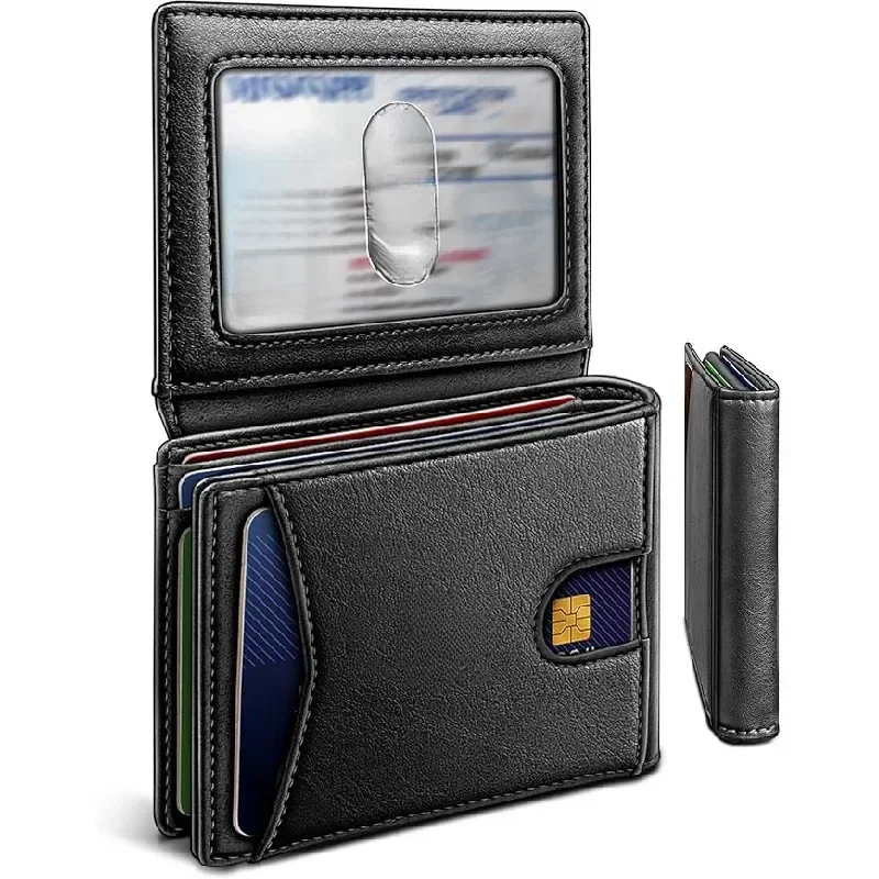 Multi-function Business Card Holder Luxury Men Money Clips Cartera Mujer Wallet Portable Credit Card Holder Card Clip Vallet Men