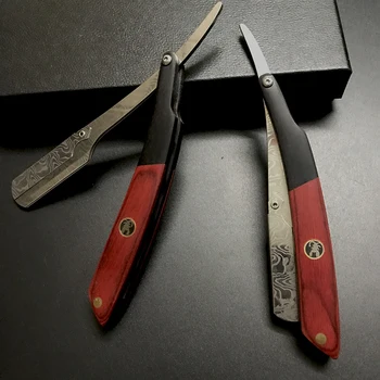 מספרה של גברים כתער מתקפל גילוח שייחור מקצועי קצה נירוסטה מגרד מספר תער