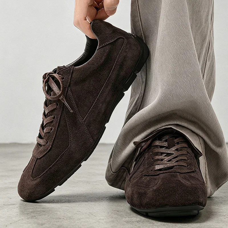 Men's Casual Sports Shoes 2026 New Non-Slip German-Style Training Shoes Large Size Spring and Autumn Retro Style Outdoor Hiking Versatile Men's Shoes