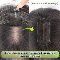 Ashely Nature Black Hair Extensions Light and Breathable Synthetic Closure Increase Hair Volume Wig for Women