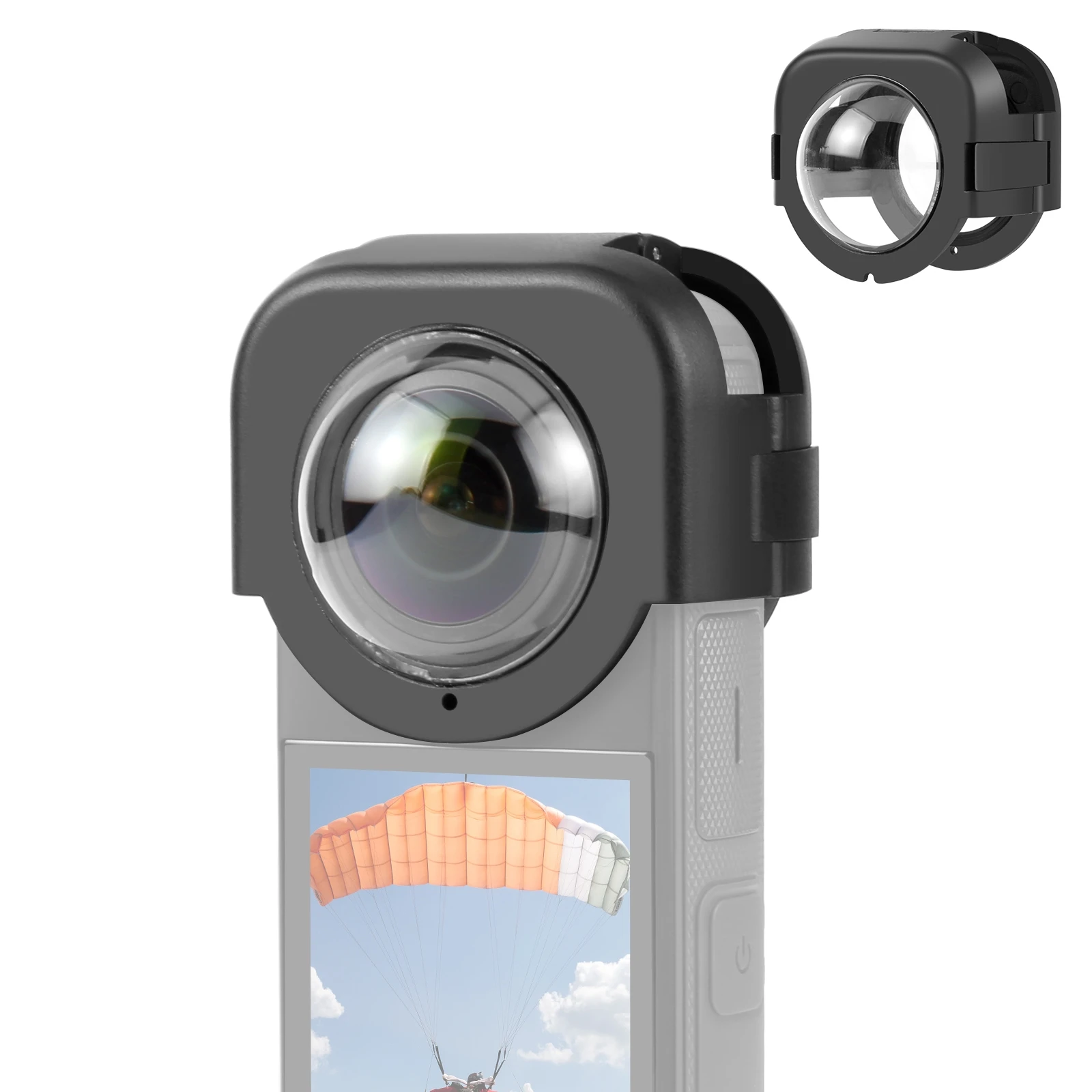 PULUZ For Insta360 X4 Snap-on Optical Glass Lens Guard Protective Cover
