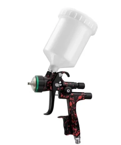 High Pressure HVLP 1.3mm Nozzle Size Spray Gun DIY 600ml Pneumatic Water Soluble Paint Tool Plastic Spray