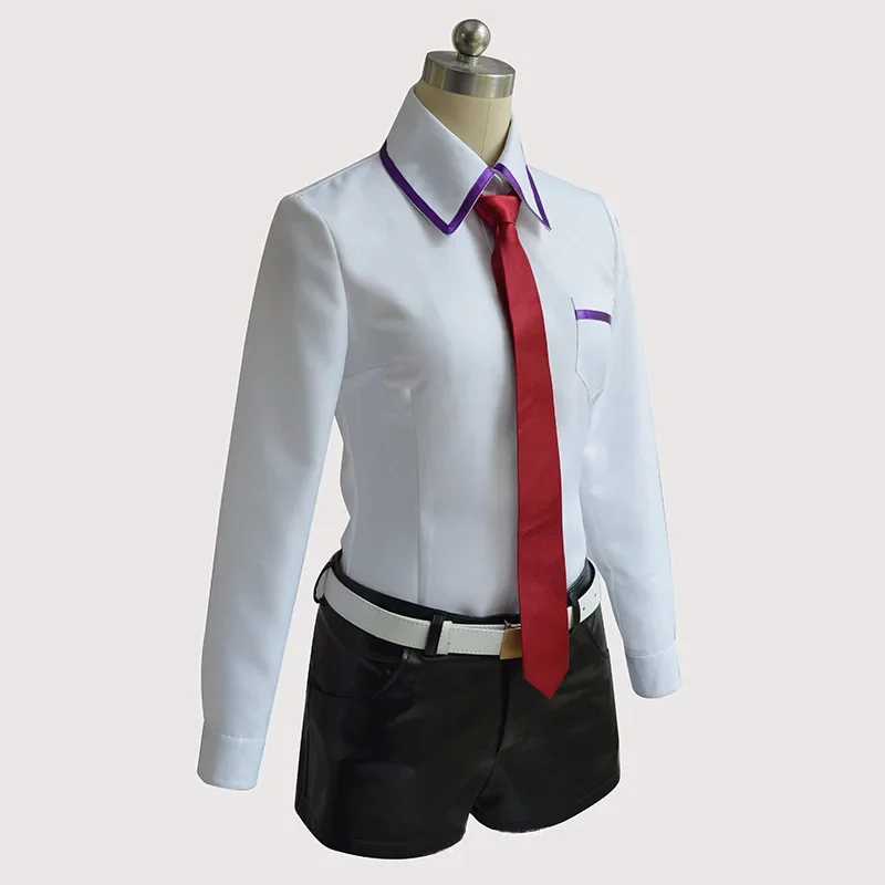 ستينز بوابة تأثيري حلي انمي ياباني تأثيري Makise Kurisu تأثيري سترة معطف الزي الدعاوى زي موحد مجموعة كاملة