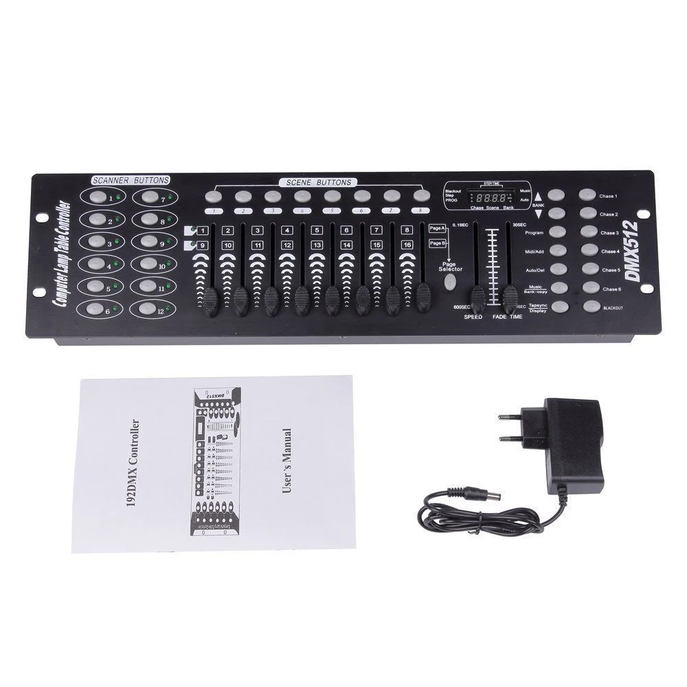 DMX 512 Controller 192-Kanal DMX Konsole Bühne Licht Konsole Für Party DJ Disco Lichter Zeigen Nachtclub Bühne Ausrüstung – Detail 5
