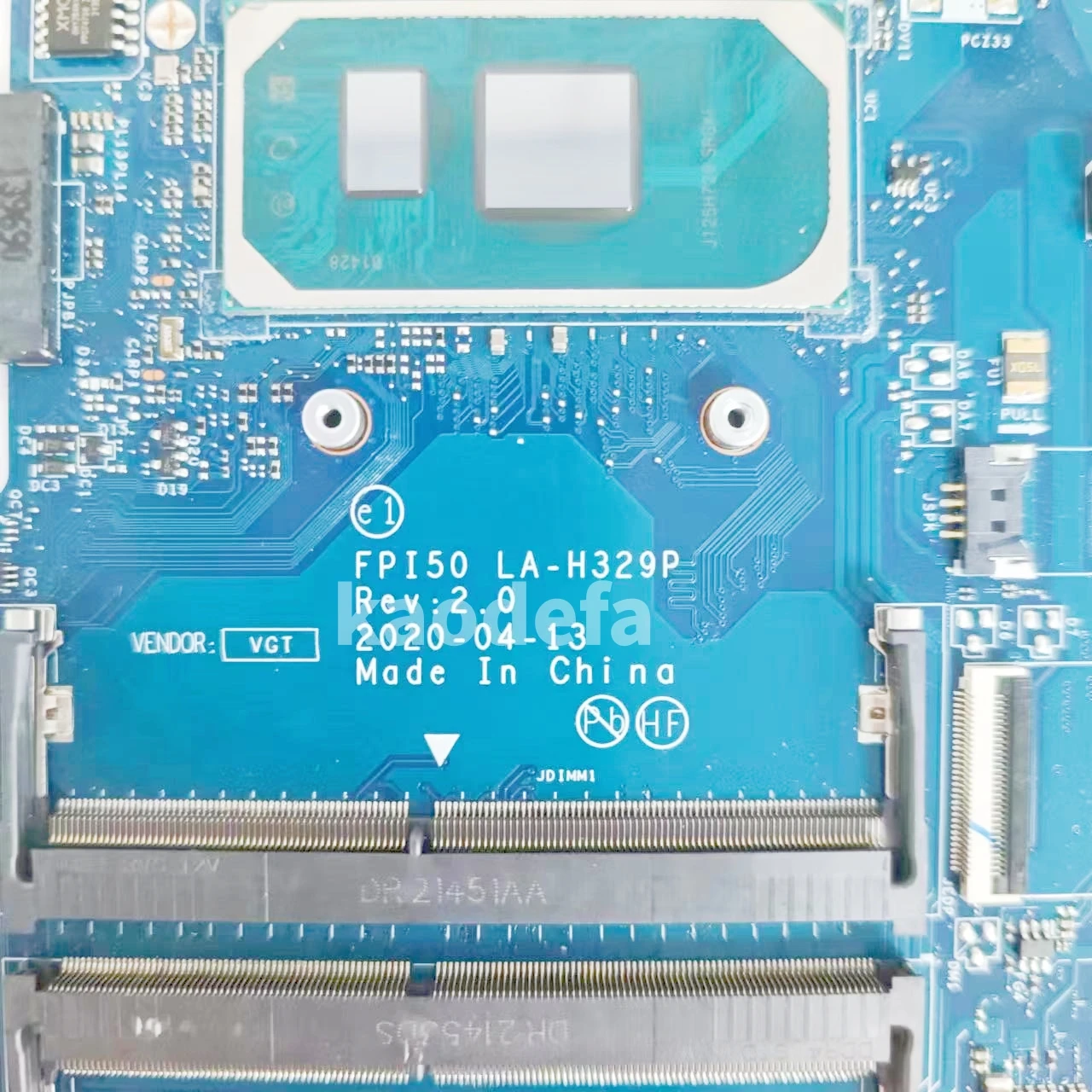 FPI50 LA-H329P For HP 15-DW Laptop Motherboard CPU: I3-1005G1 I5-1035G1 I7-1065G7 L86470-601 L86465-601 L87541-601 100% Test OK