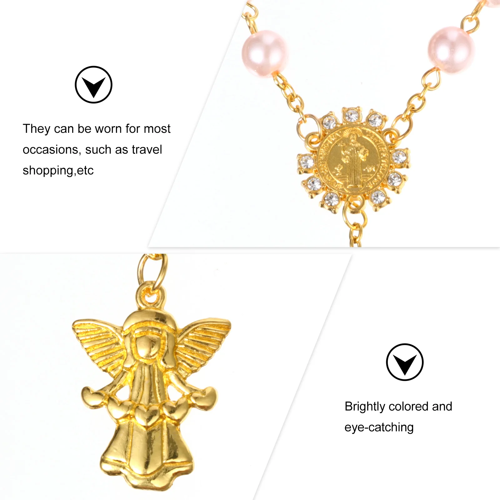 

12 pcs Angel Pendant Bracelets Adjustable Stylish H Chains Versatile Comfortable Alloy Wristb s Religious Gifts Fashion Jewelry