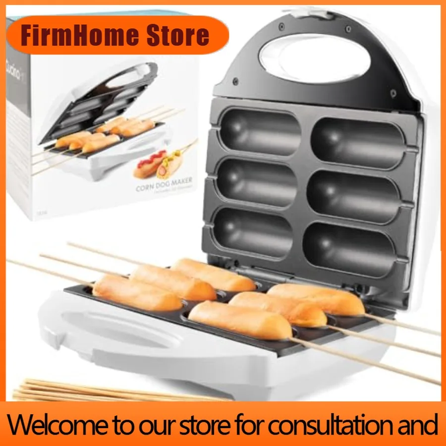 FirmHome StoreCorn Dog Maker- Perfect Hot Dogs On A Stick Mozzarella Cheese Sticks Cake Pops W 50 Skewers And Recipes Easy To Us