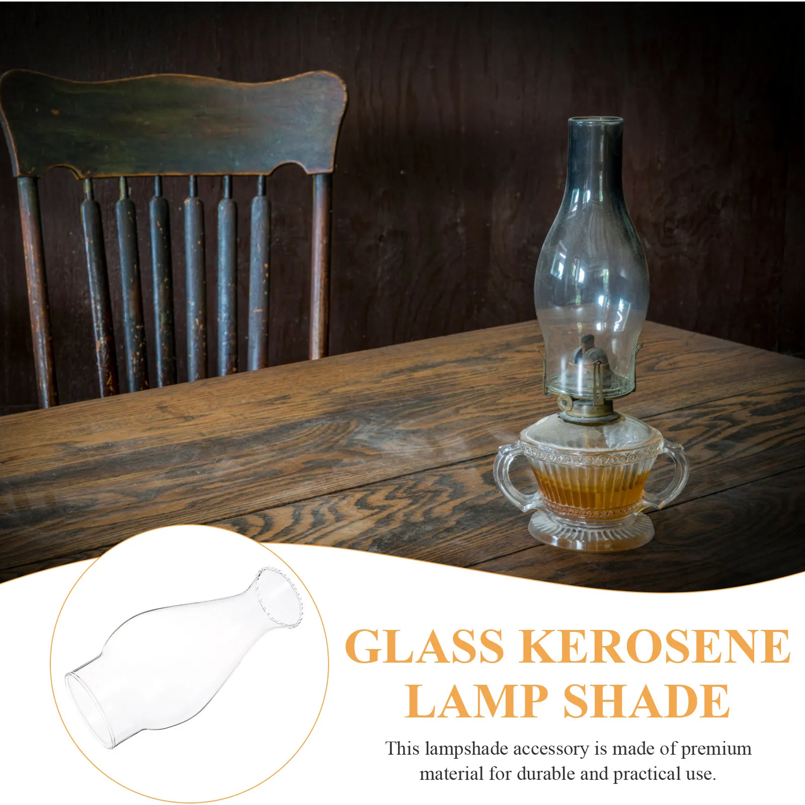 Glass Lamp Shade Retro Vintage Lamp Lampshade Windproof Light Cover Artistic Glass Globe Replacement for Home
