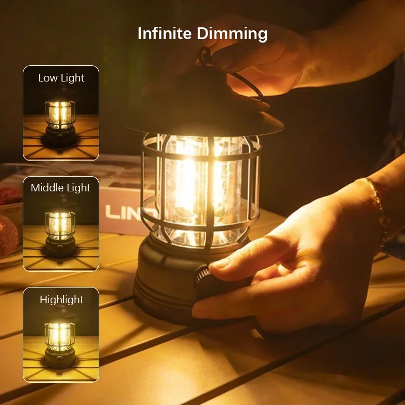Power Outage Light - Lampu Camping Isi Ulang dengan Peredupan