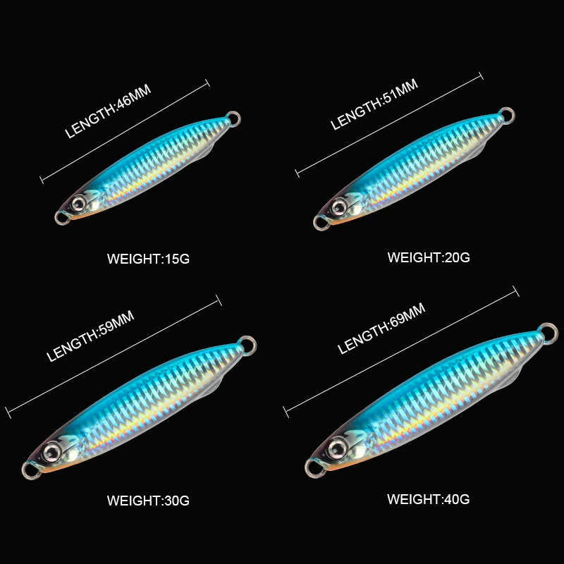 Señuelos de metal para mar y jigging lento – cuchara 15-40 g - imagen 3
