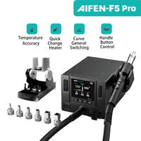 AIFEN F5PRO Hot Air Gun Intelligent Rework Station 1000W with 6 Nozzles for Mobile Phone Motherboard PCB BGA Repair Tools