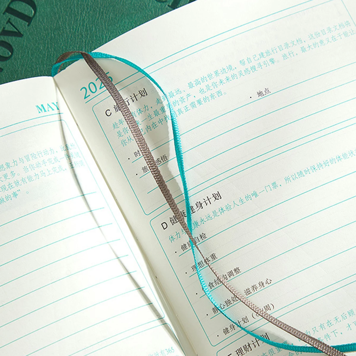 (Can Engrave Logo) A5 Leather 2025 Business Schedule, Student Daily Planner, 365-day Record Book, Notepad, Memo, 202 Sheets