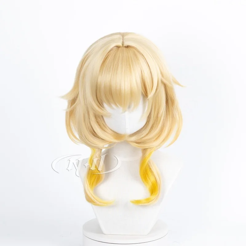 ND Aglaea Cosplay perruques Honkai Star Rail Cosplay perruque de cheveux blonds pour Costume fête à thème bande dessinée Con Coser résistant à la chaleur synthétique