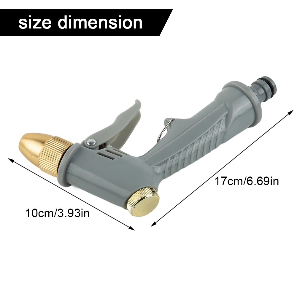 High Pressure Water Spray Gun Metal Brass Metal Nozzle Car Garden Lawn Wash Hose Pipes Sprayer Sprinkler Car Wash Tool Water Gun