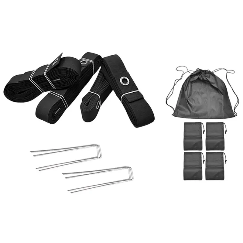 A07T-Beach Volleyball Lines Field Court Marker Kit With Clear Marking Badminton Lines Portable Workout Equipment