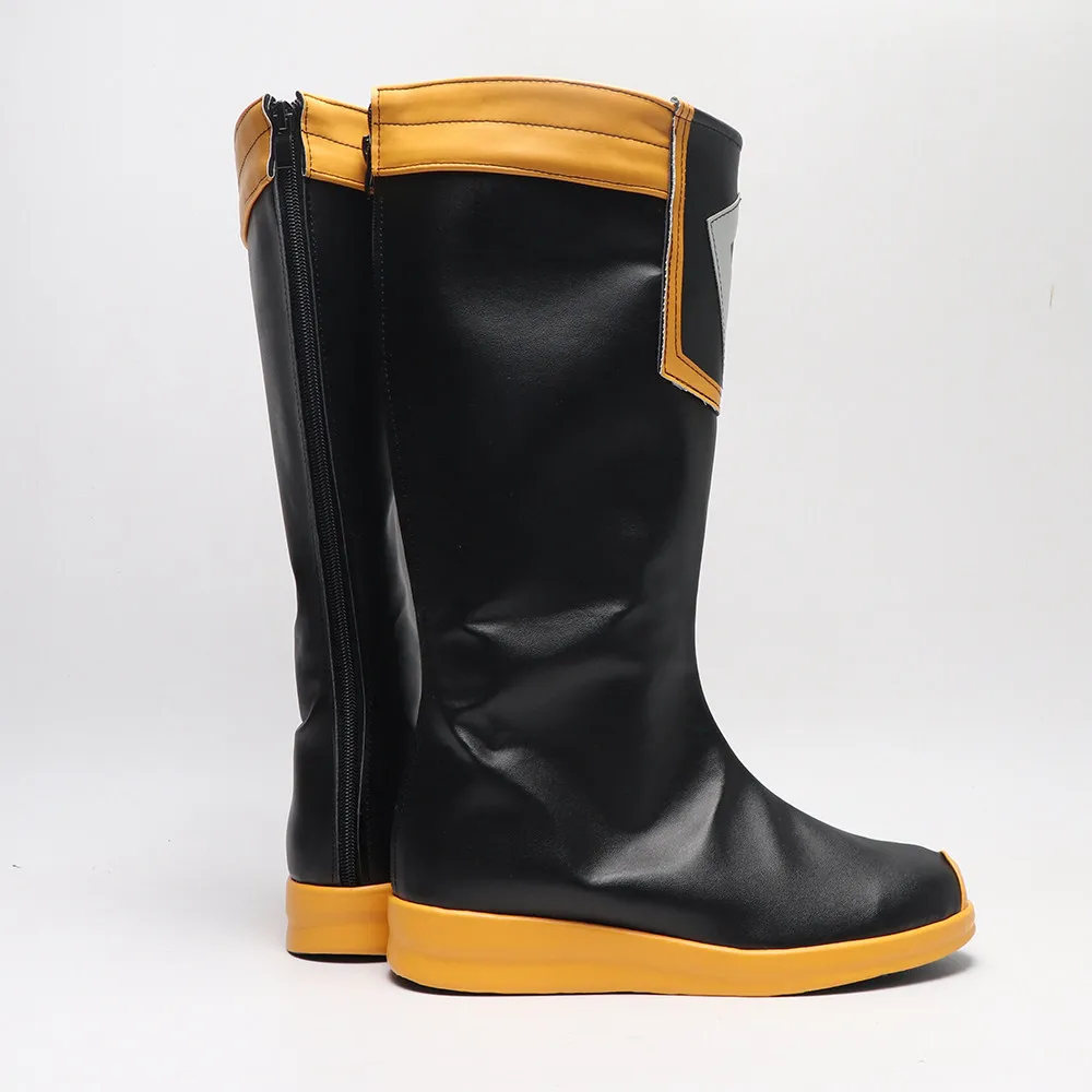 Anime Honkai Impact 3rd Theresa Apocalypse‌‌ Cosplay Shoes Black Short PU Leather Boots For Halloween Carnival