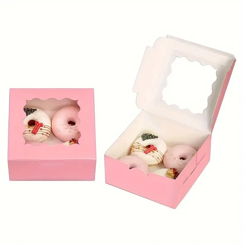 

30PCS Cake Boxes With Window Bakery Boxes Pastry Boxes For Cake, Pastries Chocolates Cupcakes Valentine'S Day Party Decor