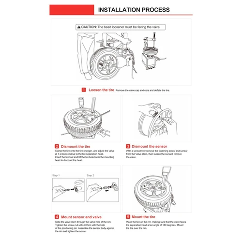 Imagen 2 del producto Sensor MX programable para coche 433Mhz 315MHZ 2 en 1 para Autel TS408 TS508 ITS600 Sensor de presión de neumáticos PMS Universal editable