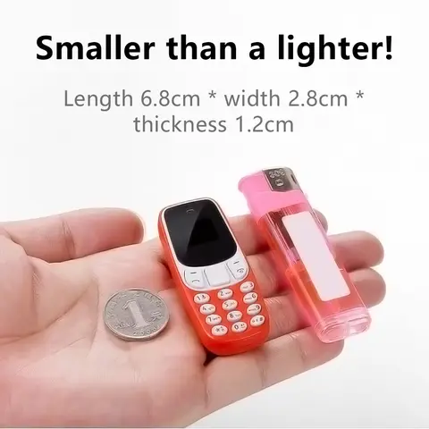 SERVO BM10 Mini Feature Phone Dual SIM Dual Standby Voice Dialing Low Radiation Mp3 Player With Earhook Pocket Cellular Phone