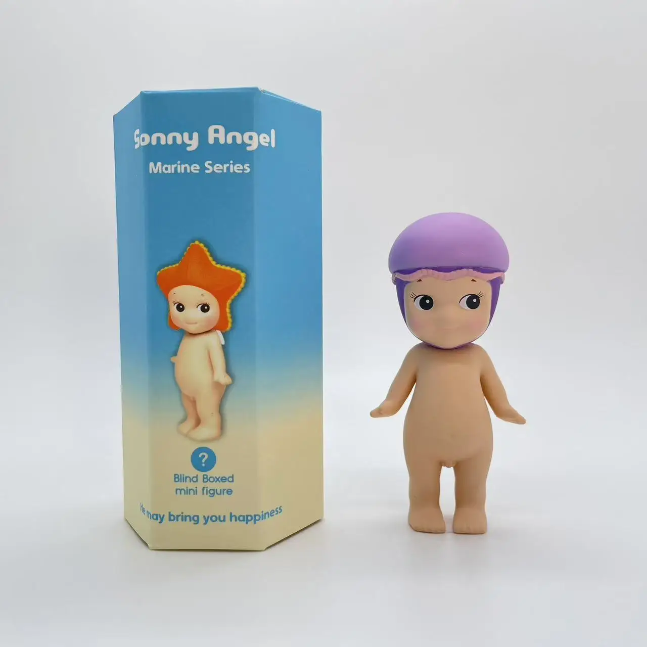 Sonny Angel Mini Figure  New Marine Series Blind Box  Toy for Girl Starfish Blowfish Manta Penguin Shell SAS65383