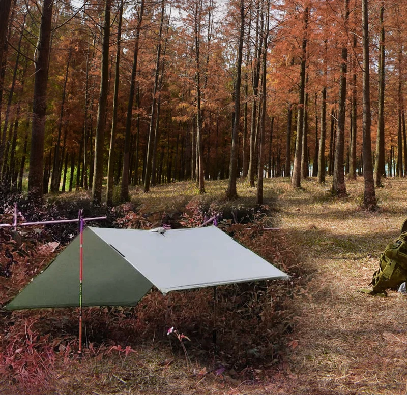 ARICXI Lightweight Shelter 15D Silicone Coated Silver Nylon Tarp