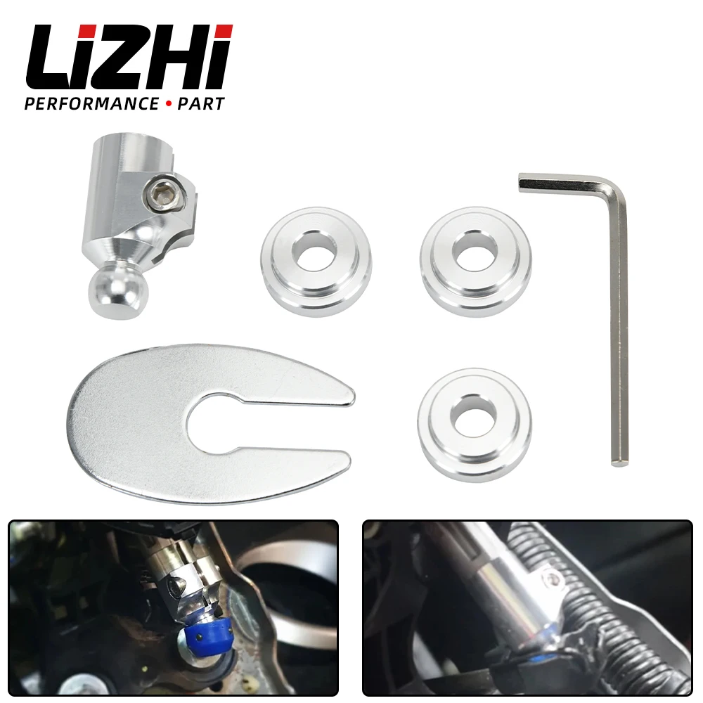 

LIZHI — адаптер быстрого переключения передач для Honda Civic Type R 2006-2011 FD2 FN2, короткий переключатель передач Turbo с картой PQY + наклейка LZ-SSA01