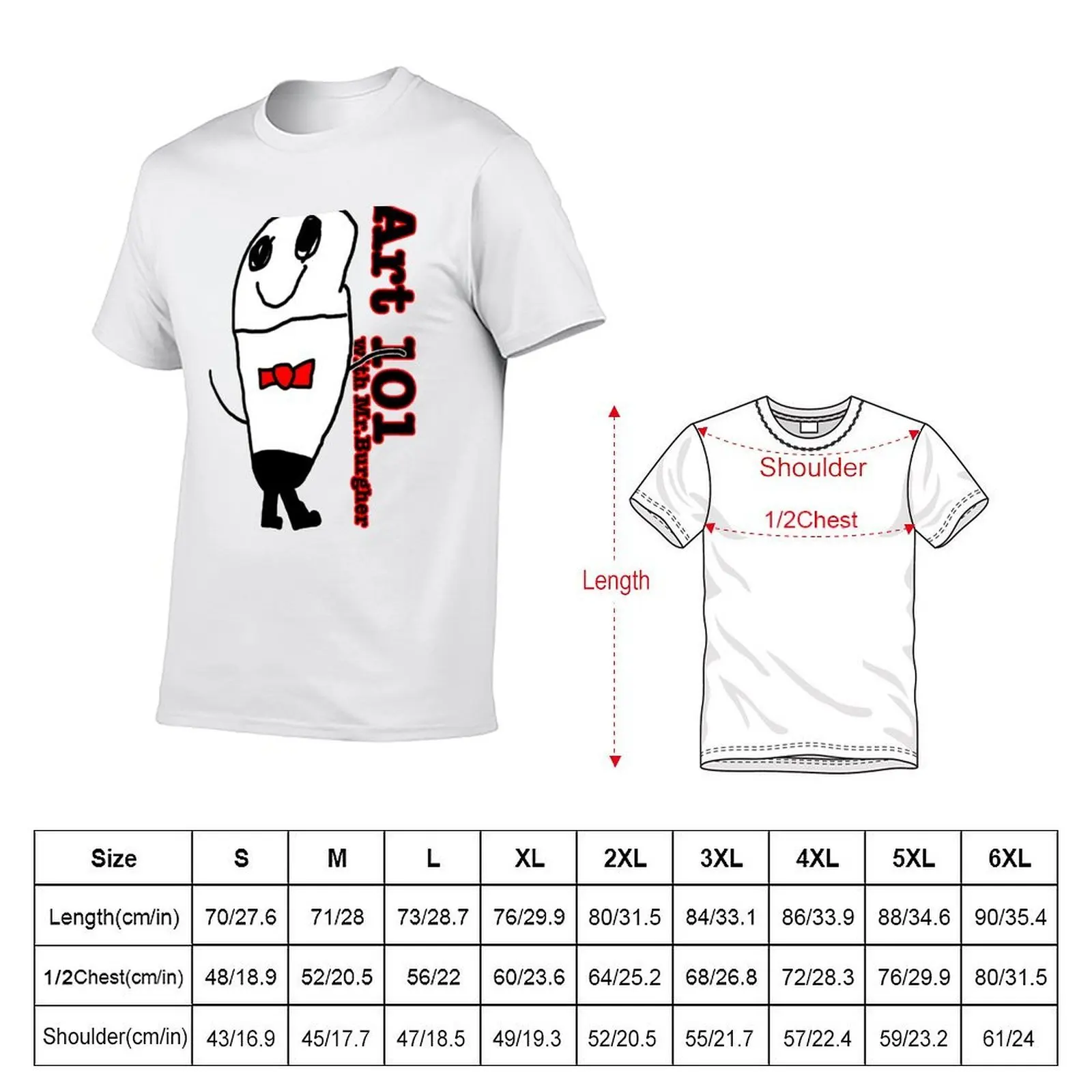 Mr. Burgher by Hank. Art 101 with Mr. Burgher T-Shirt basketball graphic tees funny gifts men graphic t shirts