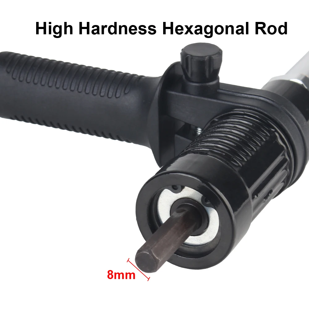 Electric Rivet Gun Nut Extender Adapter With 3pcs Nut Bit Nail Set Riveting Nut Connector Hardware Woodworking Supplies