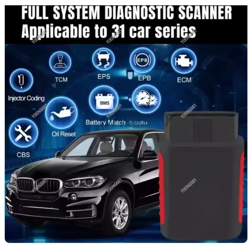 Car Diagnostic Tool - Bluetooth Full System Scanner Code Reader Oil Reset Match Service Tool