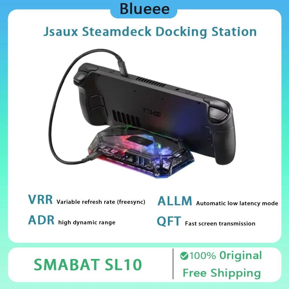 

Док-станция Jsaux Steamdeck Leg Koma Custom Accessories TypeC Rogally Docking Base Station Custom Oled Ручная док-станция для ноутбука