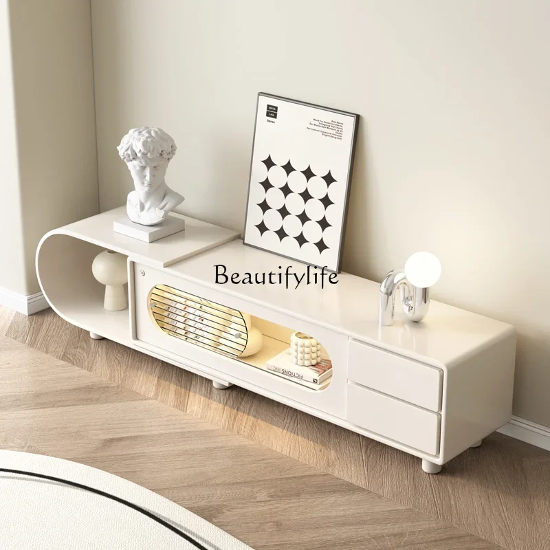 

yj7 Modern simple household living room light luxury cream wind storage floor cabinet TV cabinet