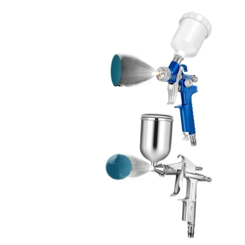 K3 & H2000 Mini HVLP Air Spray Gun 0.5/0.8/1.0mm Nozzle 150ml Gravity Feed Paint Sprayer for Small Area Repair