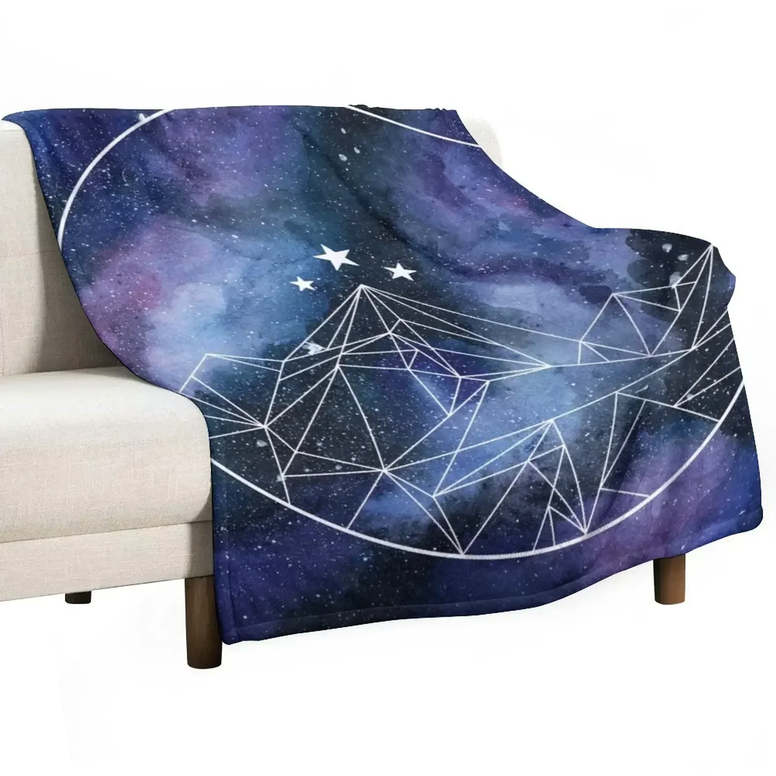 Night Court Symbol watercolor Throw Blanket Fashion Sofas Furry Hair Blankets