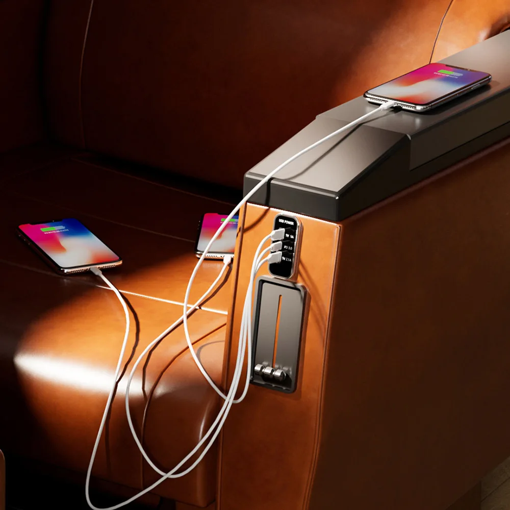 35,5 W, 12 V, 24 V, PD-Typ C1A/2,1 A, Dual-USB-Autoladegerät, USB-Ladeausgang, Netzteil für Motorräder, LKWs, ATV, Boote, Wohnmobile