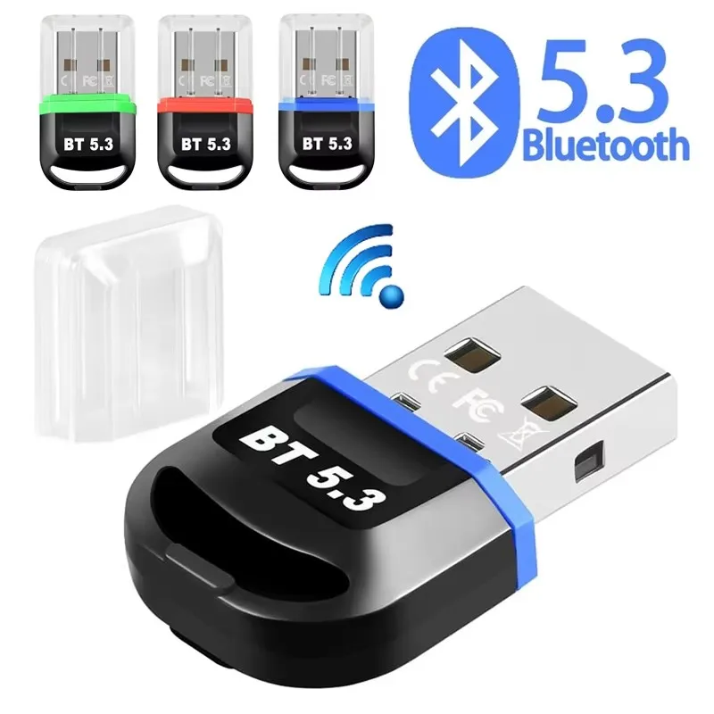 USB Bluetooth 5.3 5.1 Adapter for PC Speaker Wireless Mouse Keyboard Music Audio Receiver Transmitter Drive free in Car Computer