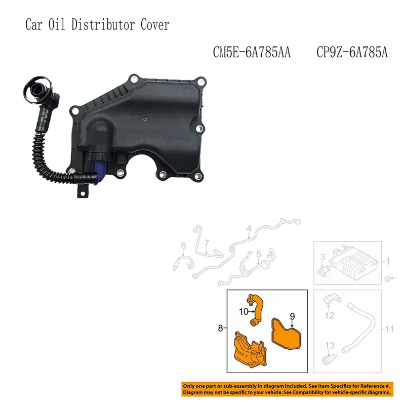 Oil Distributor Cover Emission System Separator Oil Distributor For Ford Focus CM5E-6A785AA CP9Z-6A785A