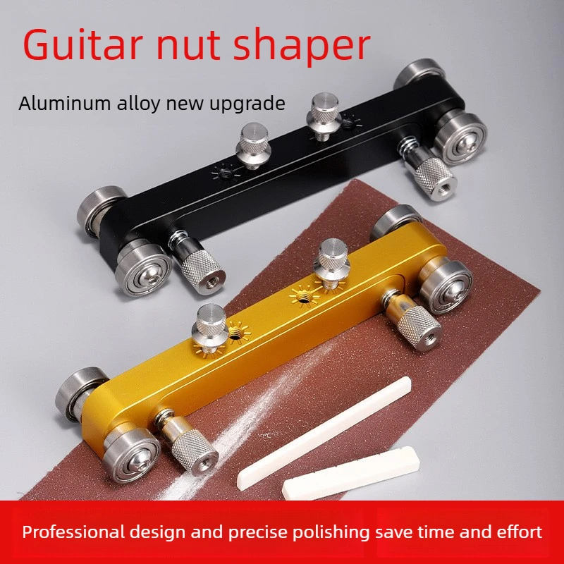 Guitar Pillow Grinder, Professional Bakelite Guitar Repair Tool,Upper & Lower Guitar Pillow Precise Polishing Musical Instrument