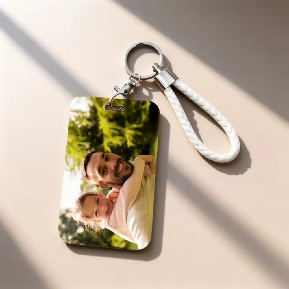 DIY Transparent Acrylic'Selfie Photo Card Holder Card holder For Bank And Credit Cards ID Card Keyring Card Holder Protect Case
