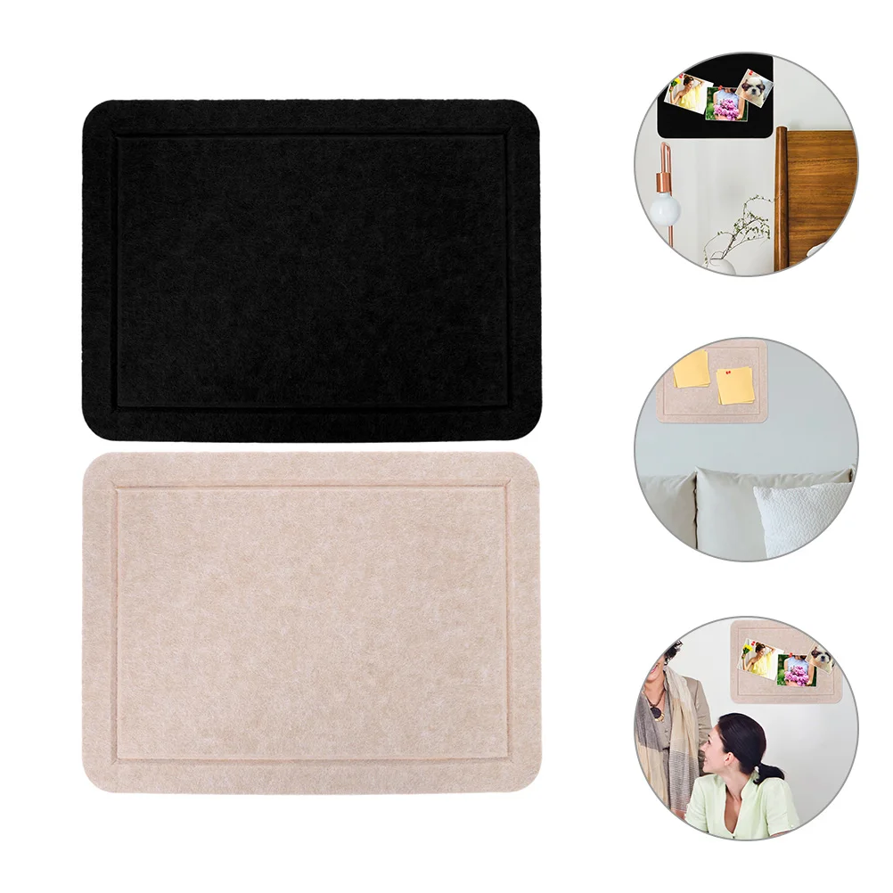 

2Pcs Felt Bulletin Boards Self-Adhesive Wall Memo Boards Office Pin Board Home Decor Office Board for Wall Organizer